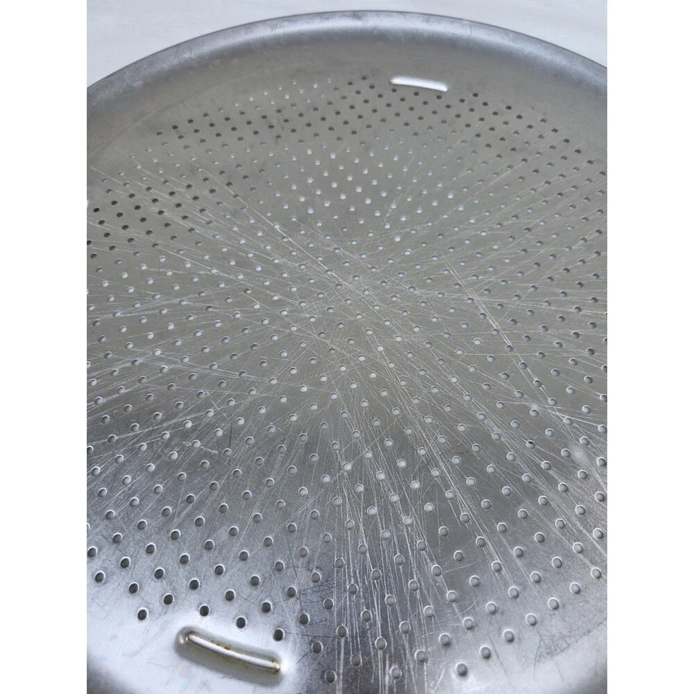AIRBAKE Aluminum Oven Bakeware Pizza Pan Large 15.75” Round Vented Crispy Crust